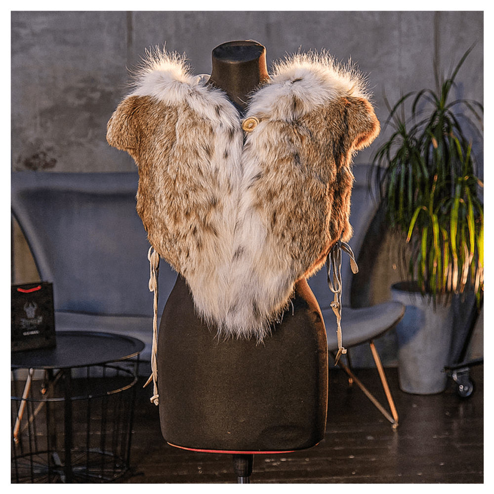 Жилет из меха рыси «Рысяйка косматая»