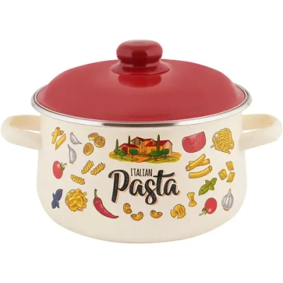 Кастрюля эмалированная 4л коническая «Pasta ITALIAN» Appetite