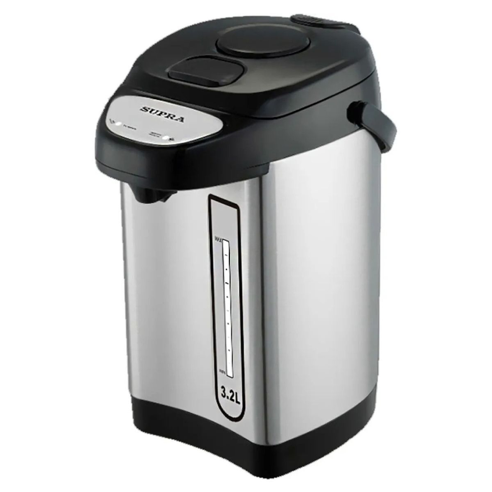 Термопот Supra, TPS-3010, чер, 3.2 л, 700 Вт, ск нагр элем, металл