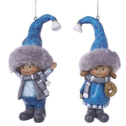 GAEM Фигурка декоративная подвесная "Дети", L6 W5 H13 см, 2в.