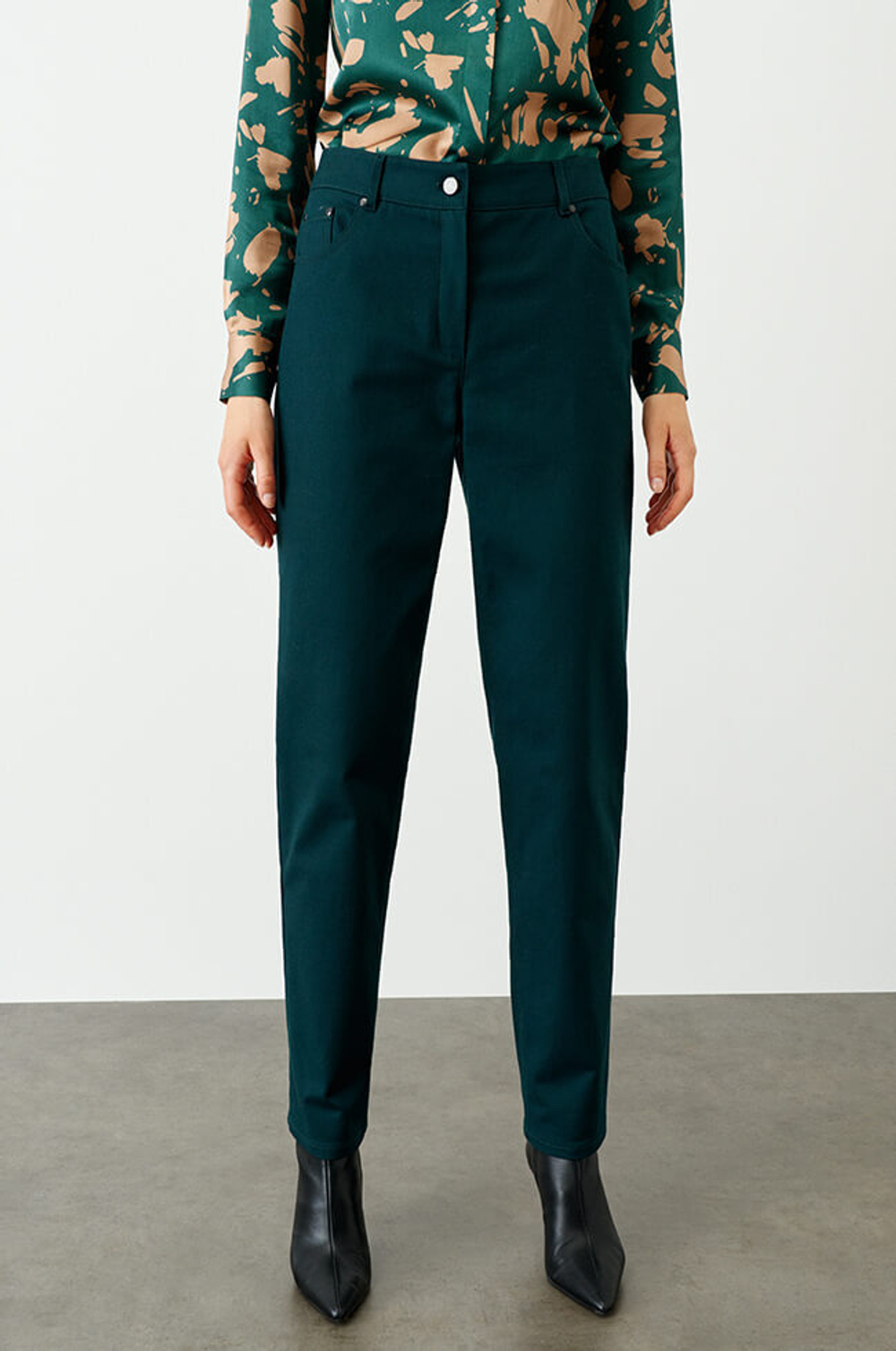3949 Брюки женские (изумрудный)