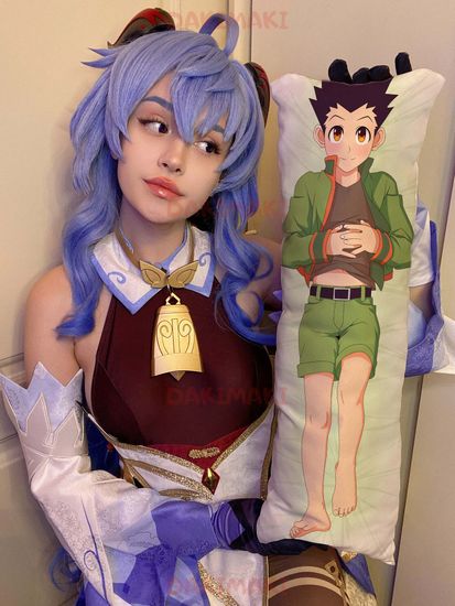 Мини дакимакура Киллуа Золдик и Гон Фрикс из Охотник х Охотник арт. M0875, 60х20 см