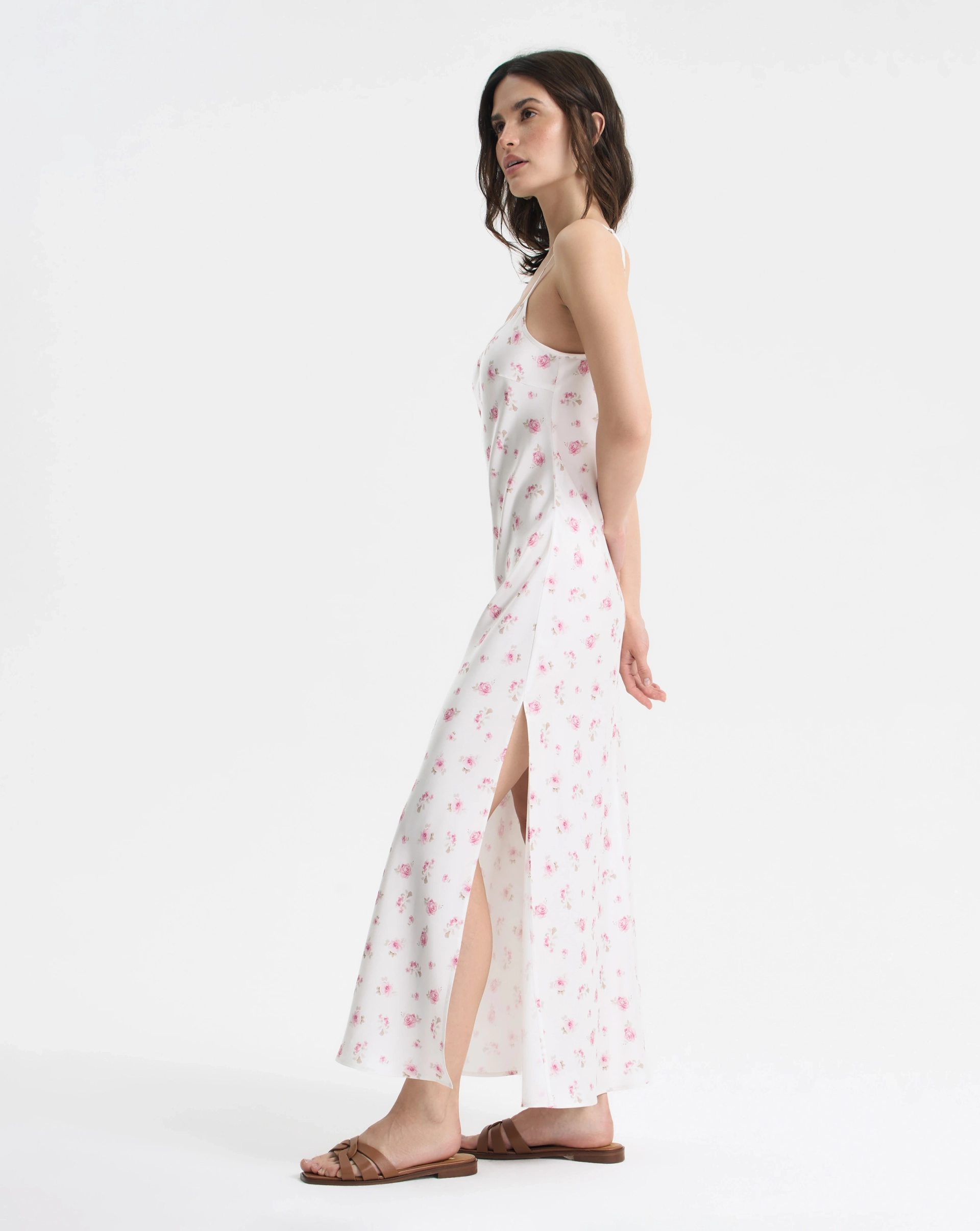 Платье с цветочным принтом