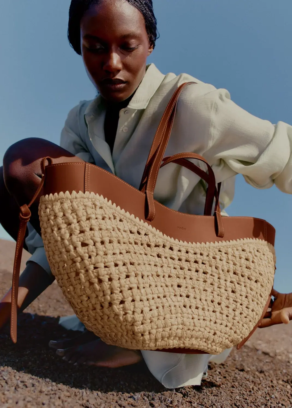 POLENE СУМКА CYME, РАФИЯ