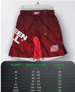 Шорты Green Hill Союз ММА России SHR MMU-034 красный