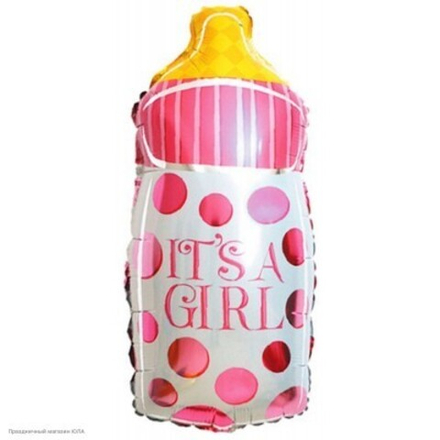 К Мини-фигура Бутылочка для малышки Розовый (17''/43 см)