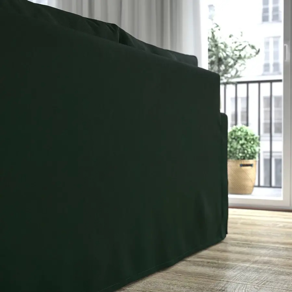 Диван 3-местный - IKEA HYLTARP/ХИЛТАРП ИКЕА, темно-зеленый