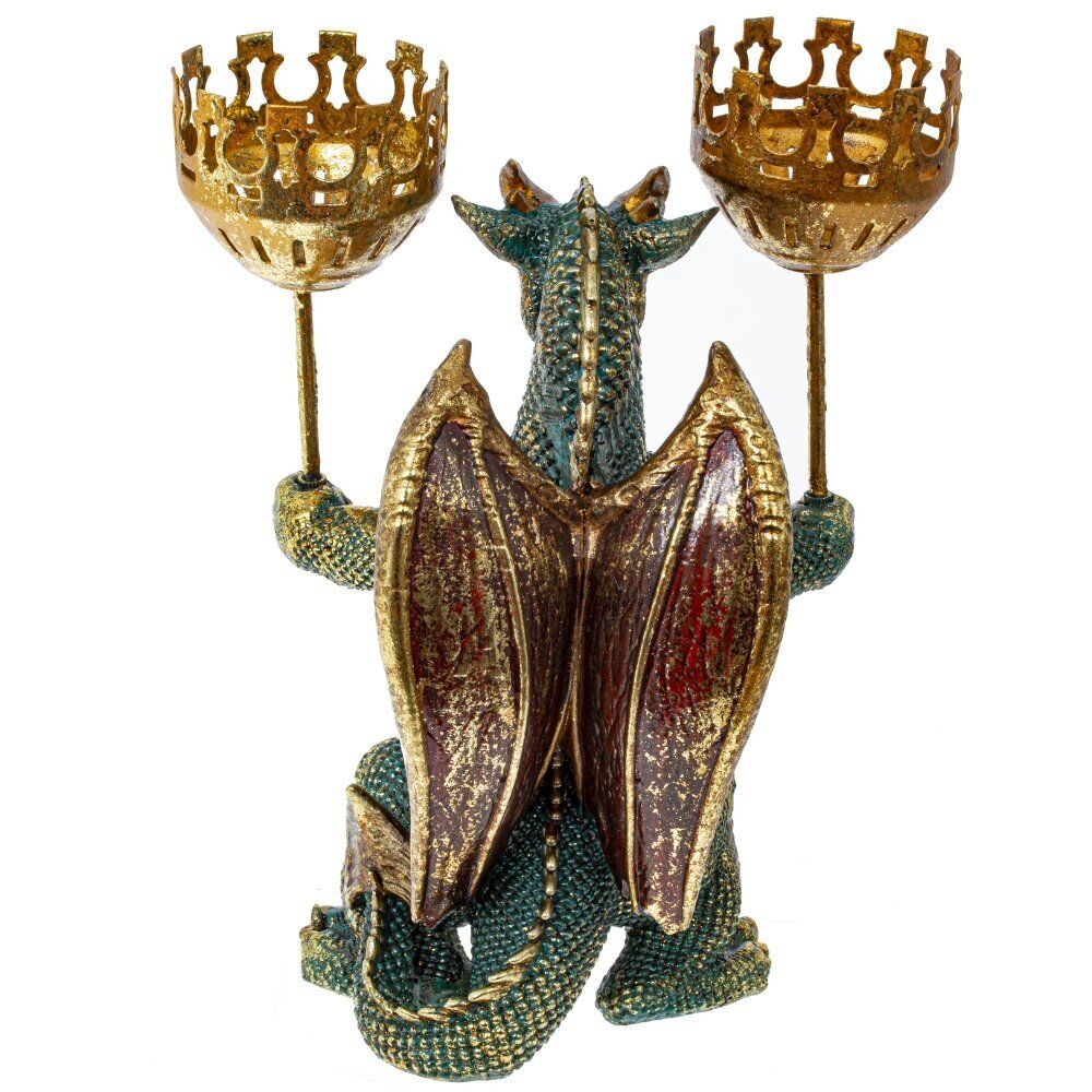 GAEM Подсвечник "Дракон", D 6 см, L14 W10 H22 см