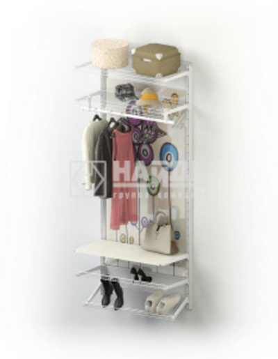 Интерьерное решение для прихожей 1 Металлик серебристый