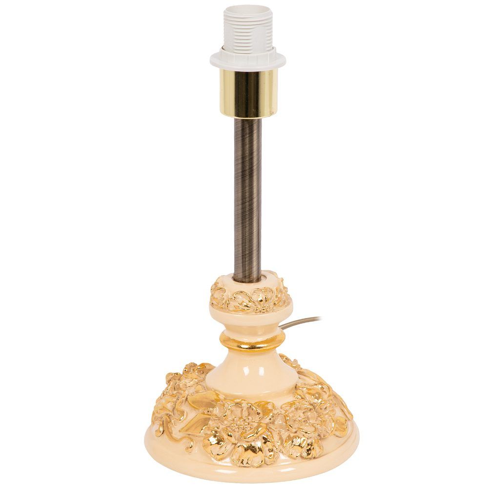 Настольная лампа Лето Weron Айвори с абажуром Адель Айвори