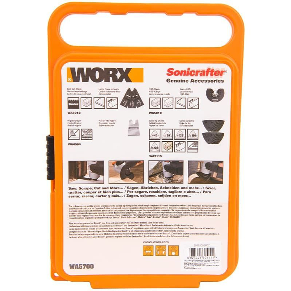 Набор насадок для реноватора WORX WA5098
