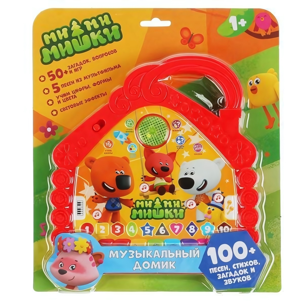 Обучающий планшет "Ми-Ми-Мишки.Муз. домик"100 песен,стихов,загадок,викторина,2 сказки HT842-R (Умка)