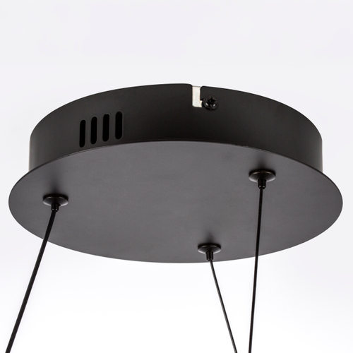 637067 Люстра CORINTO 30W LED 2530LM ЧЕРНЫЙ 3000K IP20