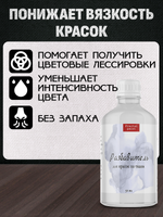 Комбо-набор для красок по ткани (грунт прозрачный,грунт белый,разбавитель) 3х50 мл