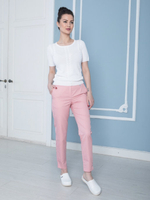 Брюки медицинские Б-122 MediS.moda пудрово-розовые