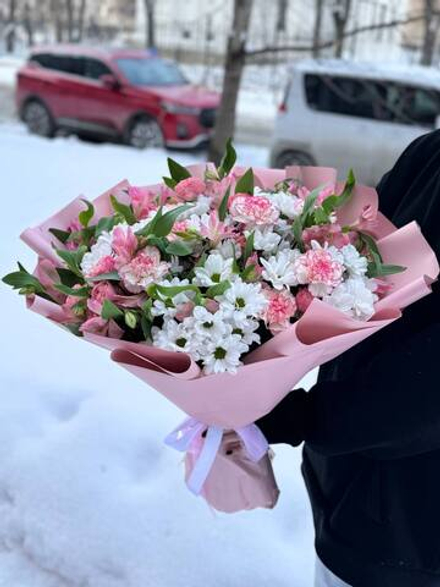 Букет "Розовый бриз"