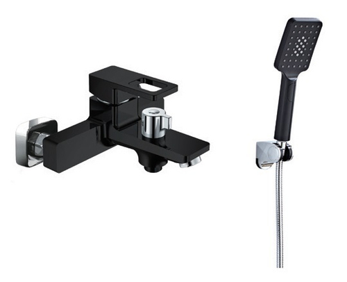 353531-C Смеситель од. для ванны кор. (ЧЕРНЫЙ) ViEiR (10/1шт)