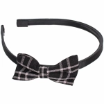 Ободок для волос детский на блистере «РОЗОВОЕ ОБЛАКО», принт клеточка, микс 6 цветов, 1см