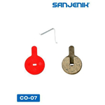 Колодки тормозные медные Sanjenik CO-07 для велосипедов и электросамокатов Kugoo C1, G2 Pro, V1