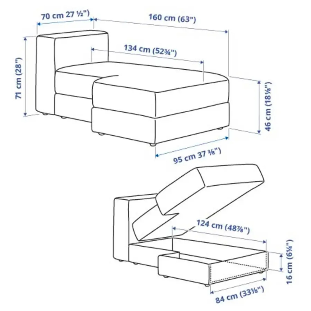 Кресло-кровать - IKEA  JÄTTEBO/JATTEBO/ЙЕТТЕБО/ЯТТЕБО ИКЕА, 71х95х160 см, серый
