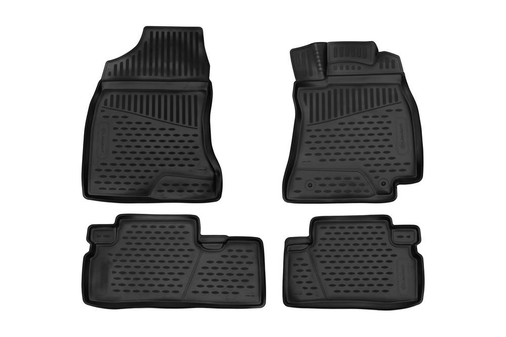 Коврики Standard, 3D в салон для TOYOTA Wish , 2009- , П.Р. 4 шт. (полиуретан, чёрные) Element.ELEMENT3D1839210