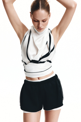 Шорты атласные Чёрный