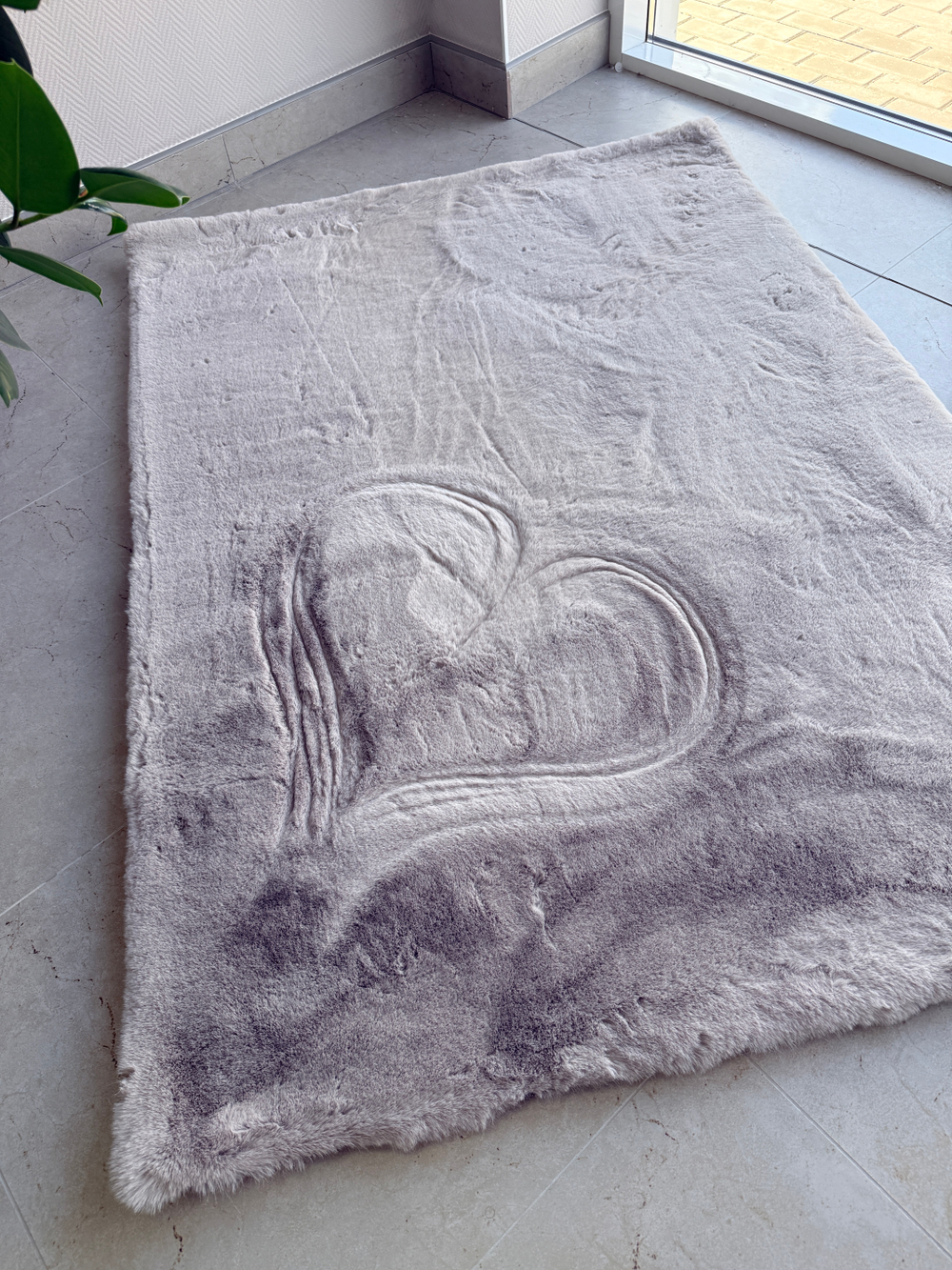 Ковер меховой имитация кроличьего меха