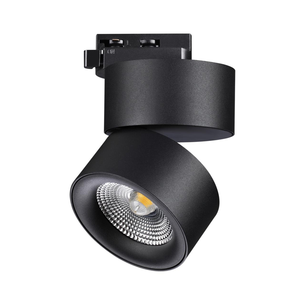 358785 PORT NT21 225 черный Светильник трековый однофазный трехжильный IP20 LED 25W 4000K 2200Лм 100-265V GRODA