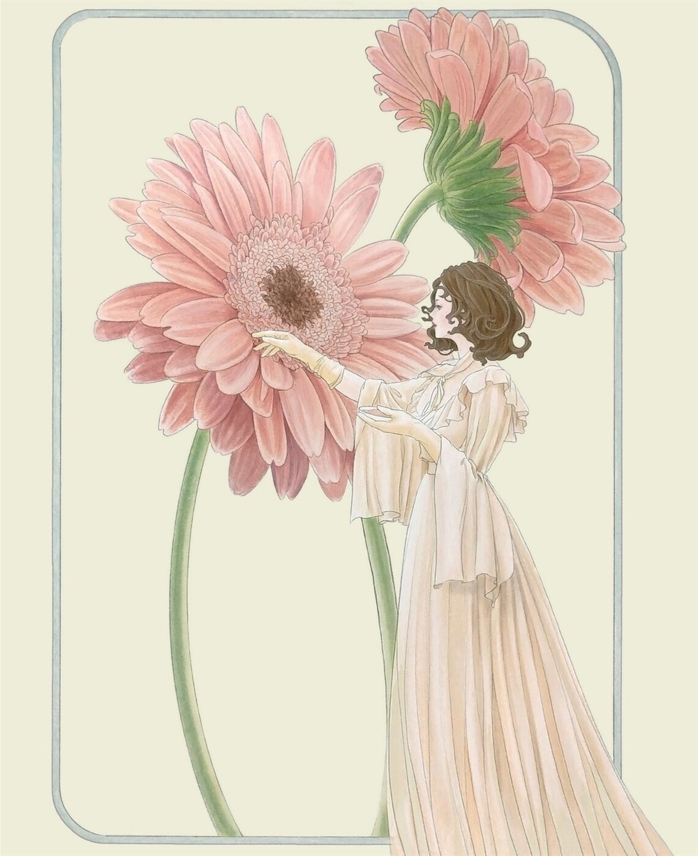 Guardian fairy of a strange garden. Coloring Book