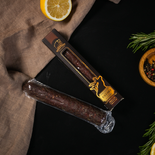 Колбаса сыровяленая премиум "Уллэмэ"  из оленины, в/у