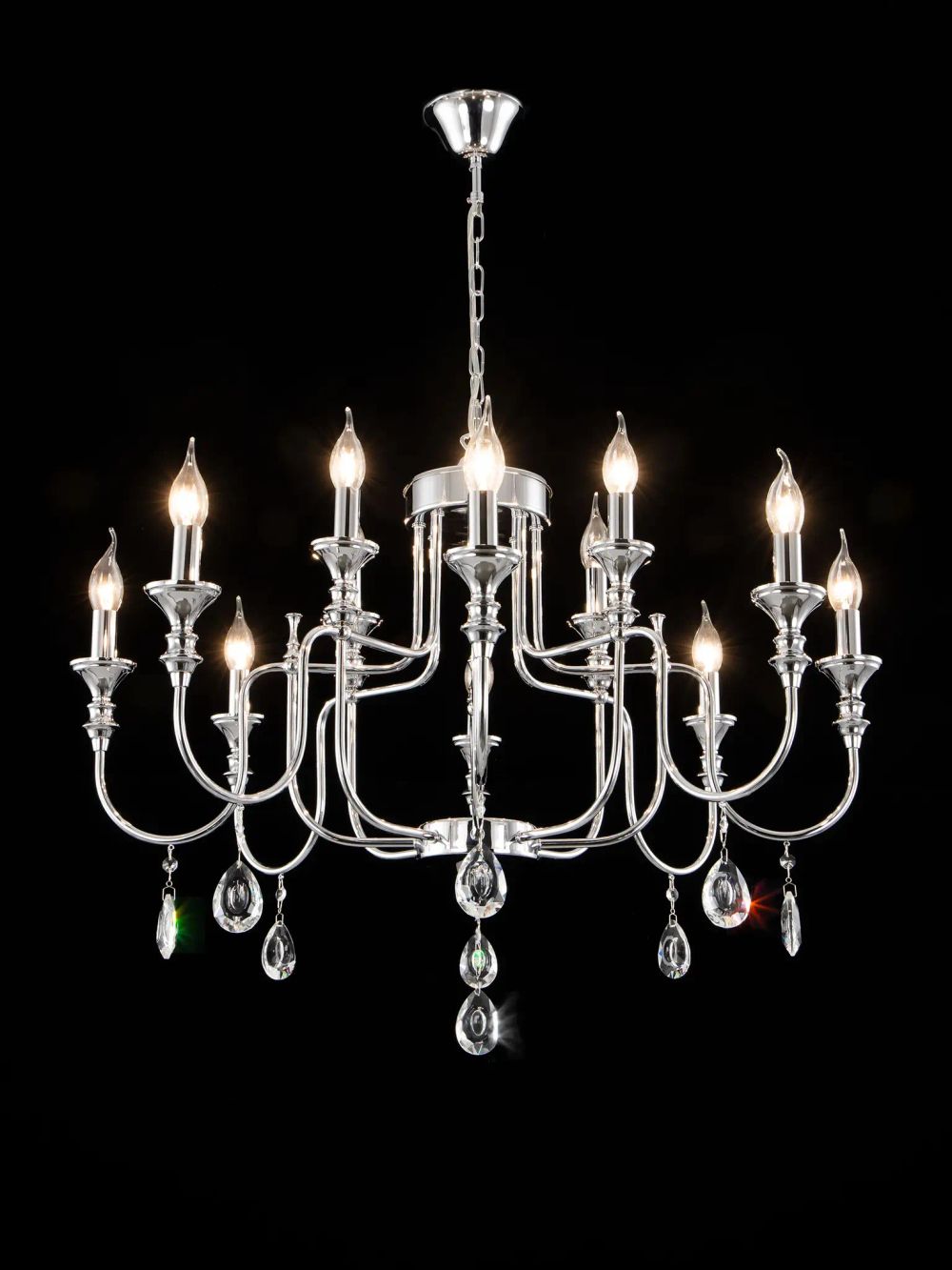 Citilux Рига CL437221 Люстра подвесная Хром