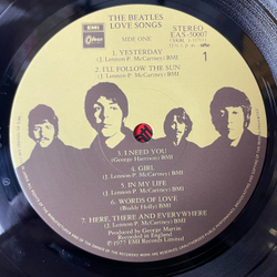 Винтажная виниловая пластинка LP The Beatles Love Songs (Japan 1977) (Obi) Yesterday