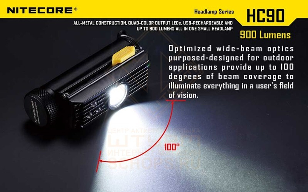 Фонарь налобный Nitecore HC90