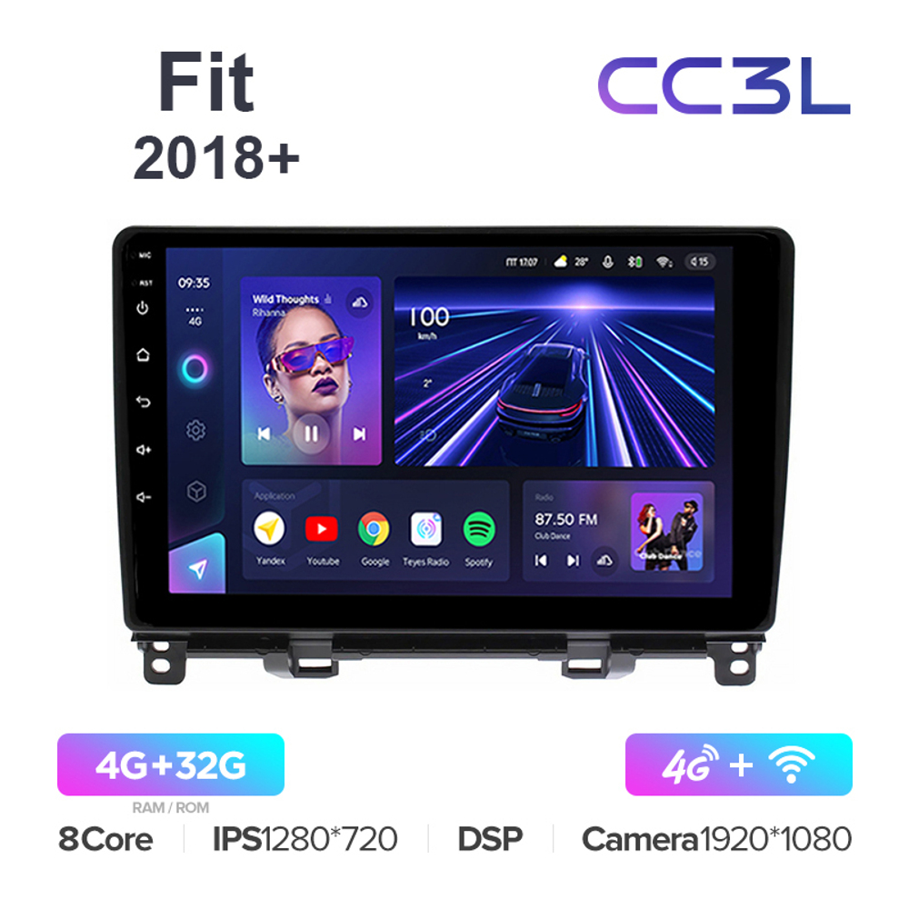 Teyes CC3L 10,2"для Honda Fit 2018+