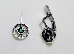 "Ивало" серьги  из коллекции "Финляндия" от Jenavi  с английским замком