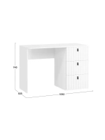 Стол письменный Белый софт 109,2х50,5х74,8 см