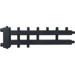 Коллектор с гидравлической стрелкой ROMMER - 1"1/2 НР на 3+1+1 контур 1" НР (до 85 кВт)