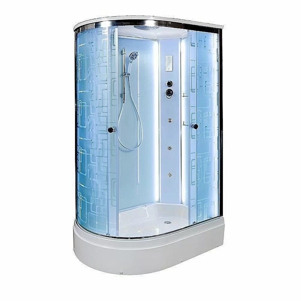 Душевая кабина DTO Серия ЕМ ЕМ2712 LED с гм. 120x80