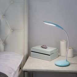 TLD-558 Blue-LED-280Lm-5000K-Dimmer Светильник настольный. 3W. Сенсорный выключатель. Голубой. ТМ Uniel