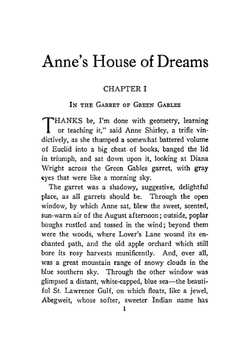 Anne's house of dreams | L.M. Montgomery