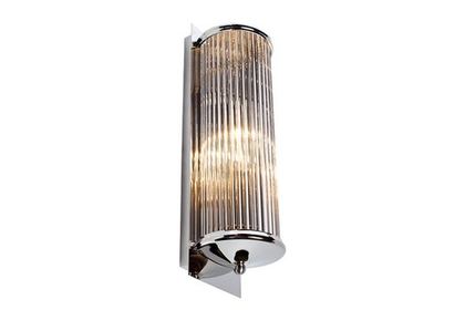 Бра настенное для спальни 42x15x13см Garda Decor стекло прозрачное/xром