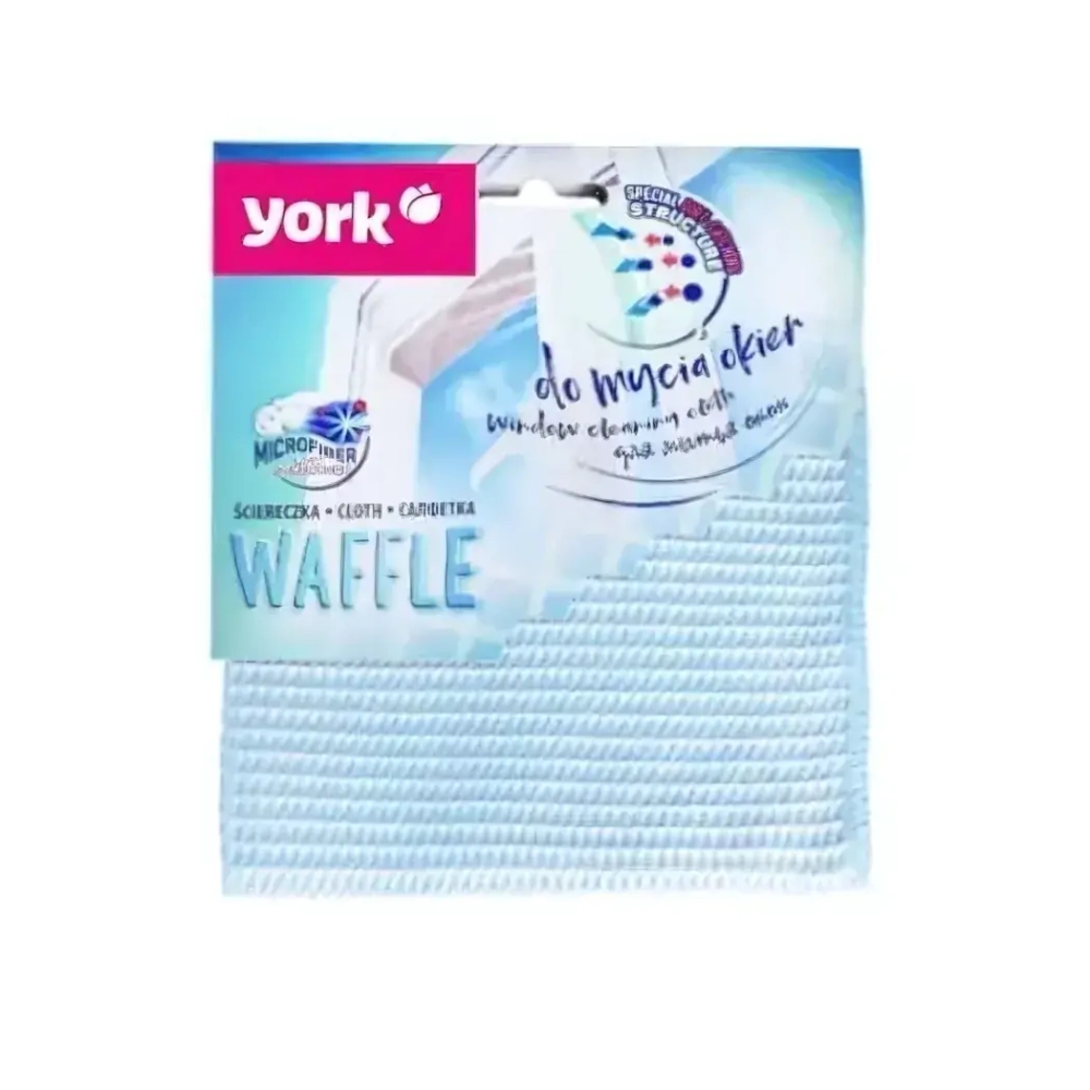 Салфетка из микрофибры для окон вафельная