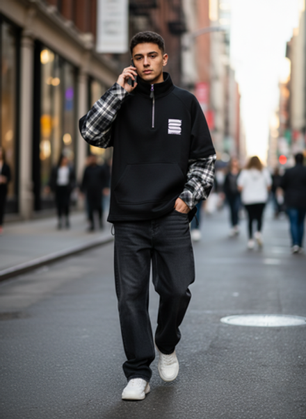 Уютная толстовка с уникальным дизайном — идеальный выбор для городского стиля!