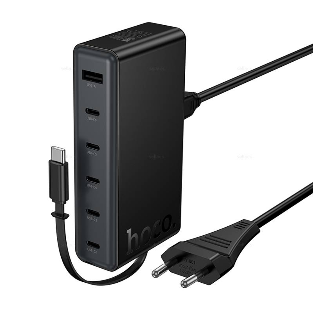 Зарядное устройство PD50W 7-портов (6C1A) Hoco C151A (black)