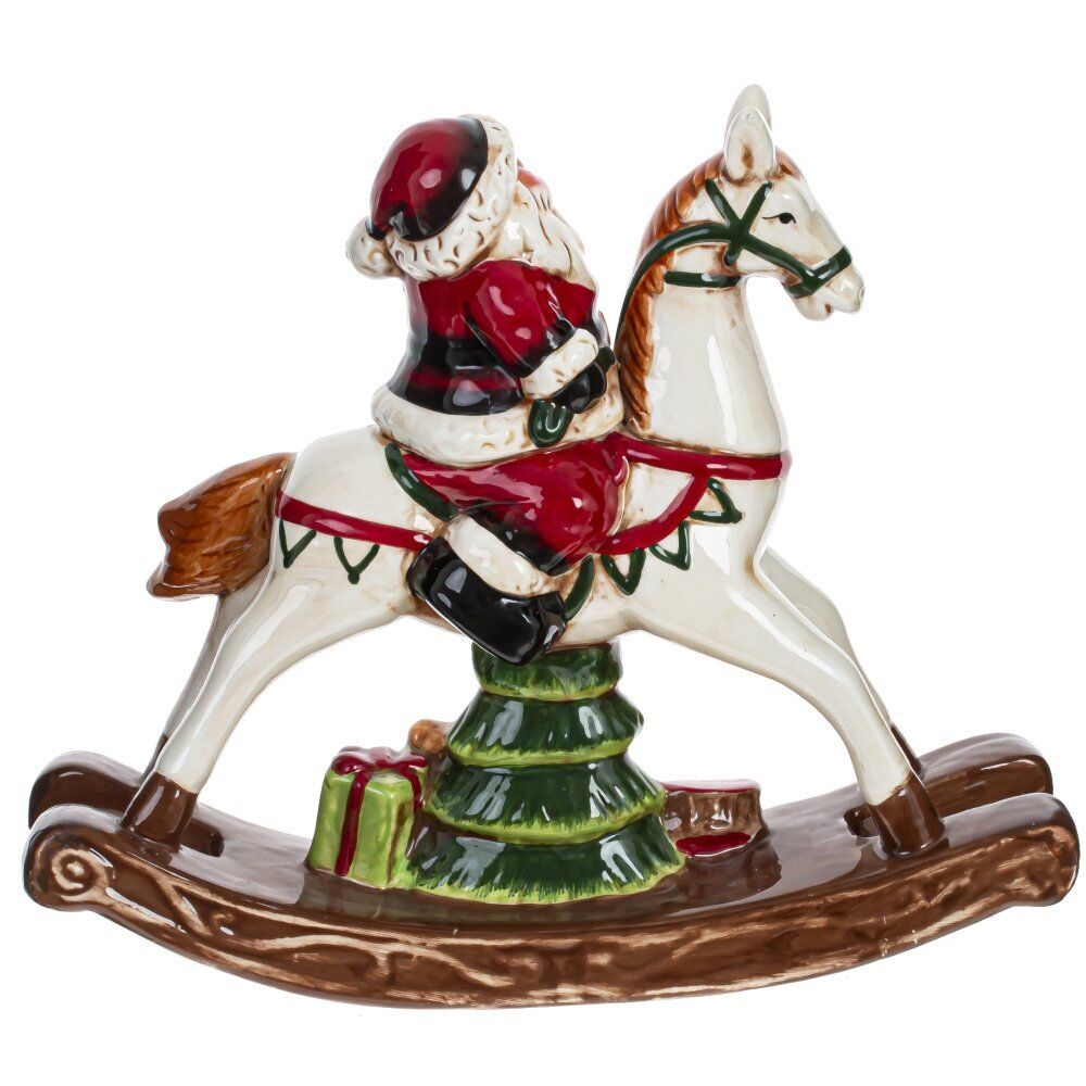 GAEM Фигурка декоративная "Дед Мороз на лошадке", L23 W8 H19,5 см