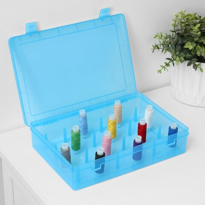 Органайзер для хранения ниток на 24 ячейки (Цвет: разноцветный)