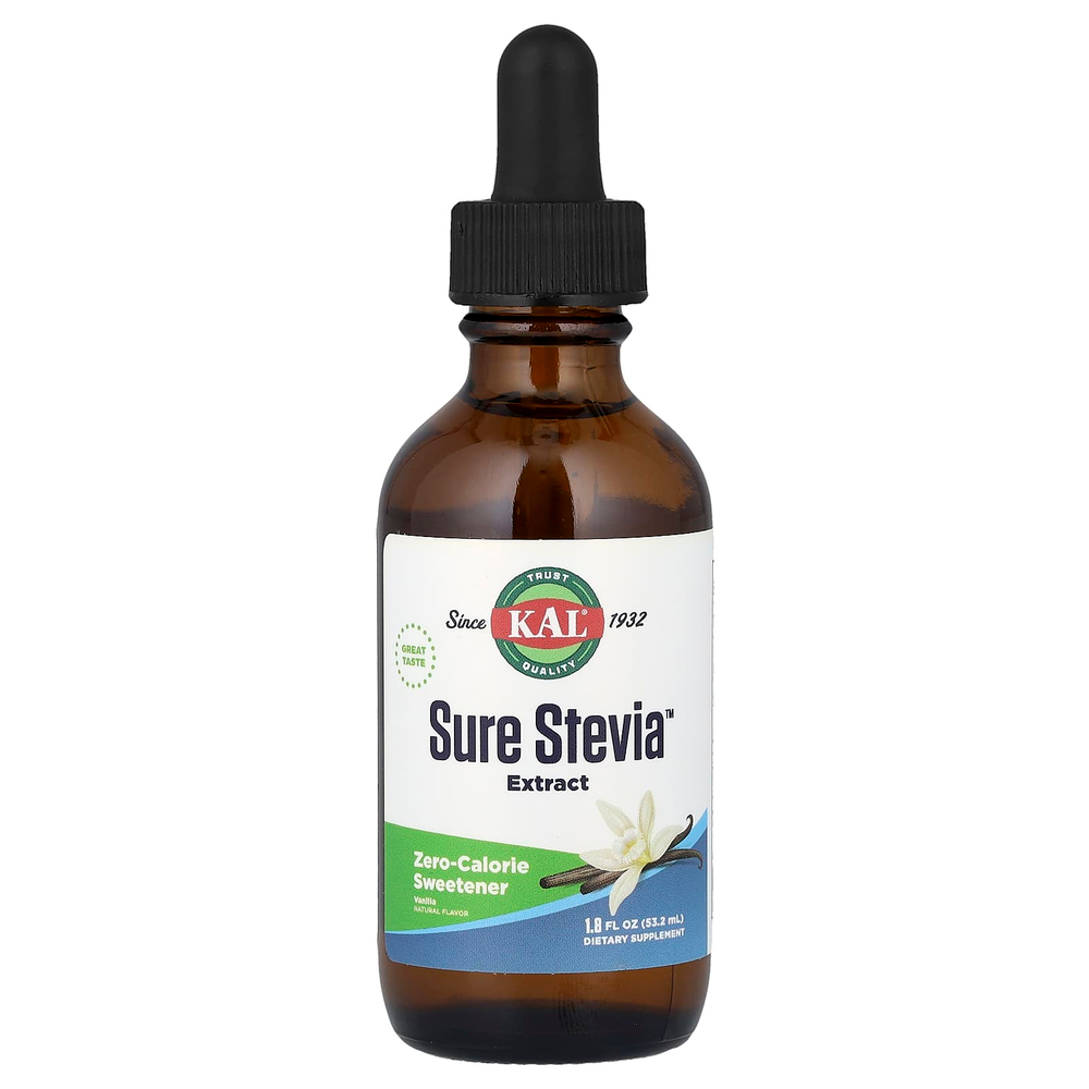 KAL, Sure Stevia™, экстракт ванили, 53,2 мл (1,8 жидк. унции)