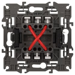 Переключатель перекрестный ЭРА Elegance 14-1108-03 10АХ-250В, IP20, алюминий