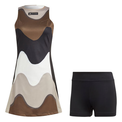 Женская теннисное платье adidas T Premium Dress Women - Black, Multicoloured