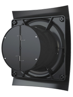 Вентилятор накладной BREEZE D125 обр.клапан Obsidian DICITI